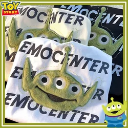 Disney Toy Story Alien uomo donna t-shirt Cartoon coppia t-shirt a maniche corte ricamata Unisex Harajuku allentato Streetwear top