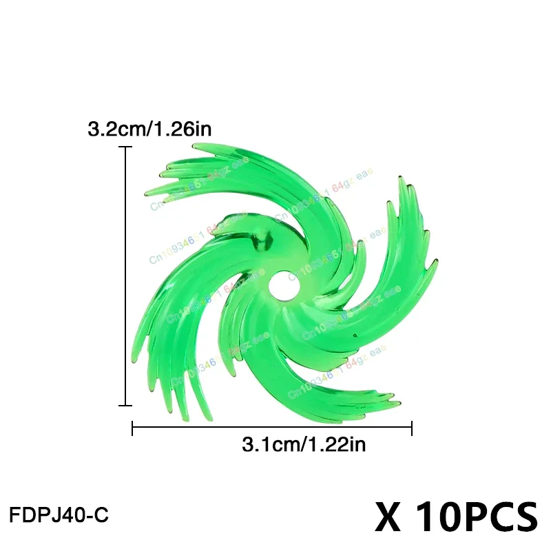 Explosion Vortex Fire effect Cartoon Accessories Weapons Bricks Special Effects Parts Action Figures Toys Gifts 10PCS FDPJ38-42 - Image 6