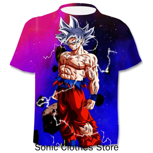 

Men's 3D Printed Cartoon Tshirt Anime Dragon Ball Z Tshirt Summer Harajuku Men Goku Clothes Super Saiya Short Sleeve T-shirt