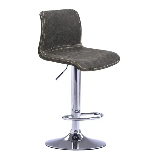 High Quality Comfortable Bar Stool Leather Simple Back Adjustable Design Nordic Chair White Swivel Taburete Alto Furniture