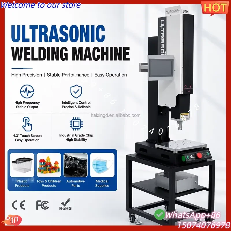 2026 Smart Servo Ultrasonic Welding Equipment with Data Management System for Plastic Product Assembly Plastic Welders