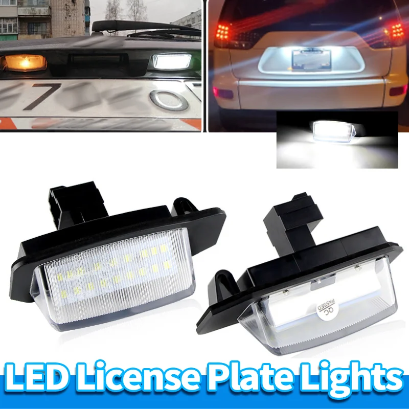 

Error Free LED License Plate Lights for Mitsubishi Outlander Lancer Eclipse Cross Xpander Galant OEM 6340F6 1141283 White 6000K