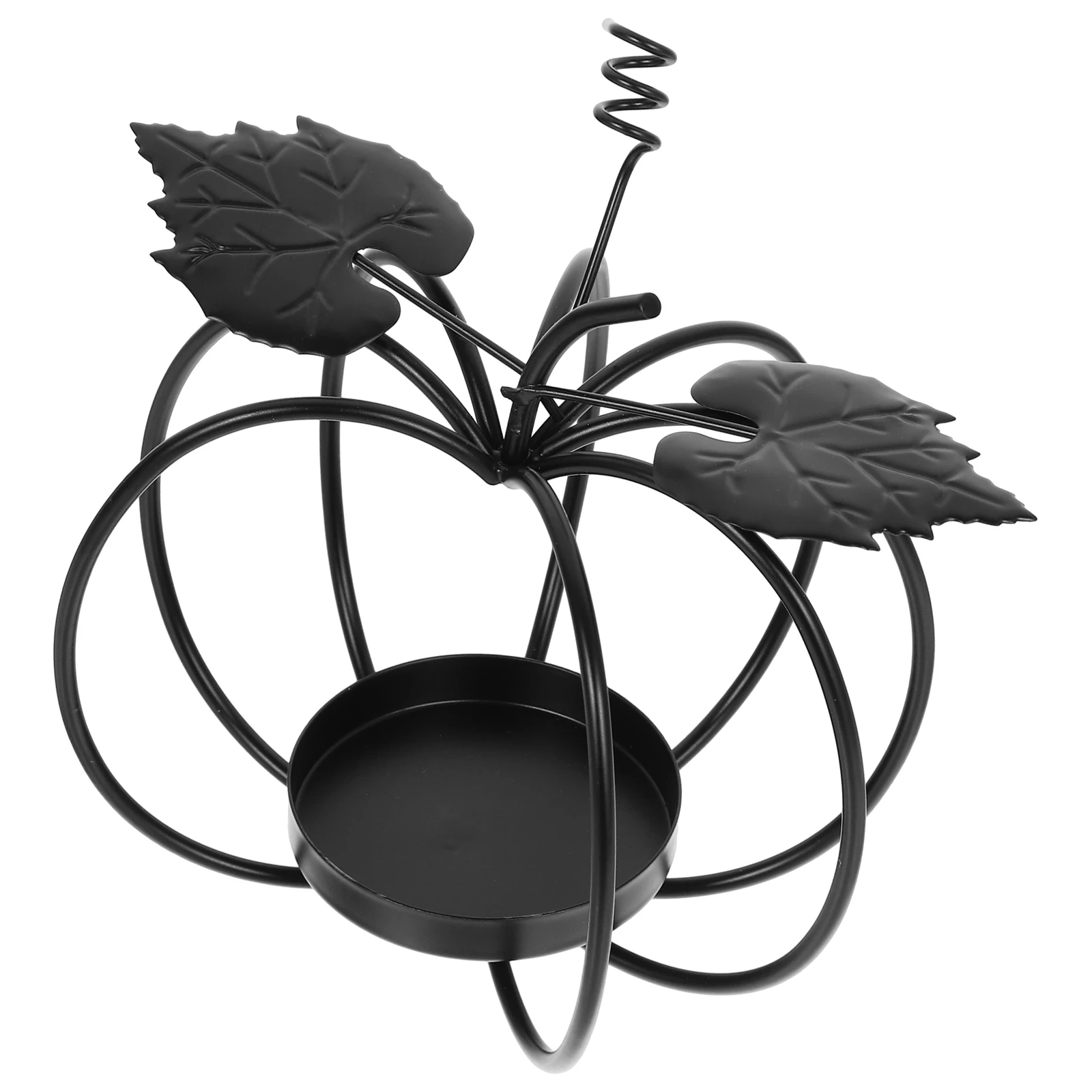 

1pc Iron Art Holder Metal Stand Vintage Desktop Pillar Candlestick Table Centerpiece Festival Christmas Decor Home