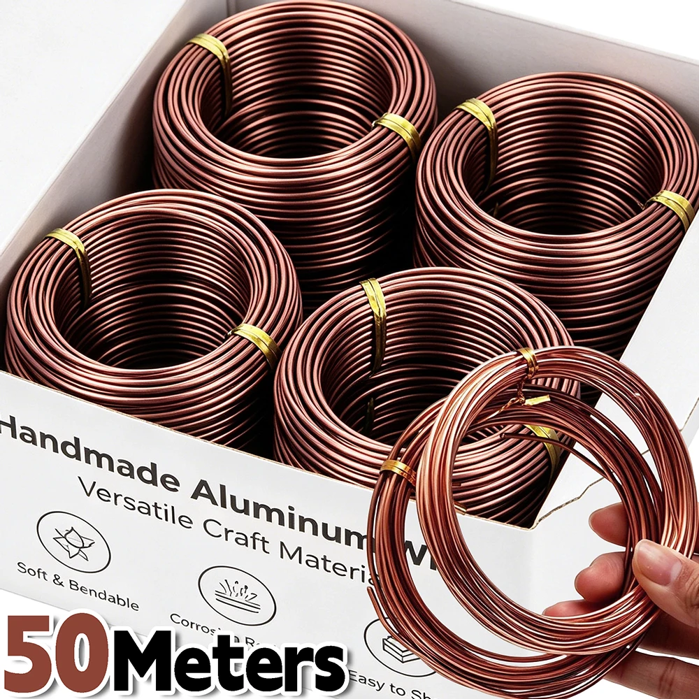 1/10Rolls 5M DIY Shape Plant Branches Support Fixing String Bonsai Aluminum Wire Plant Support Training Ties Modeling Gardening