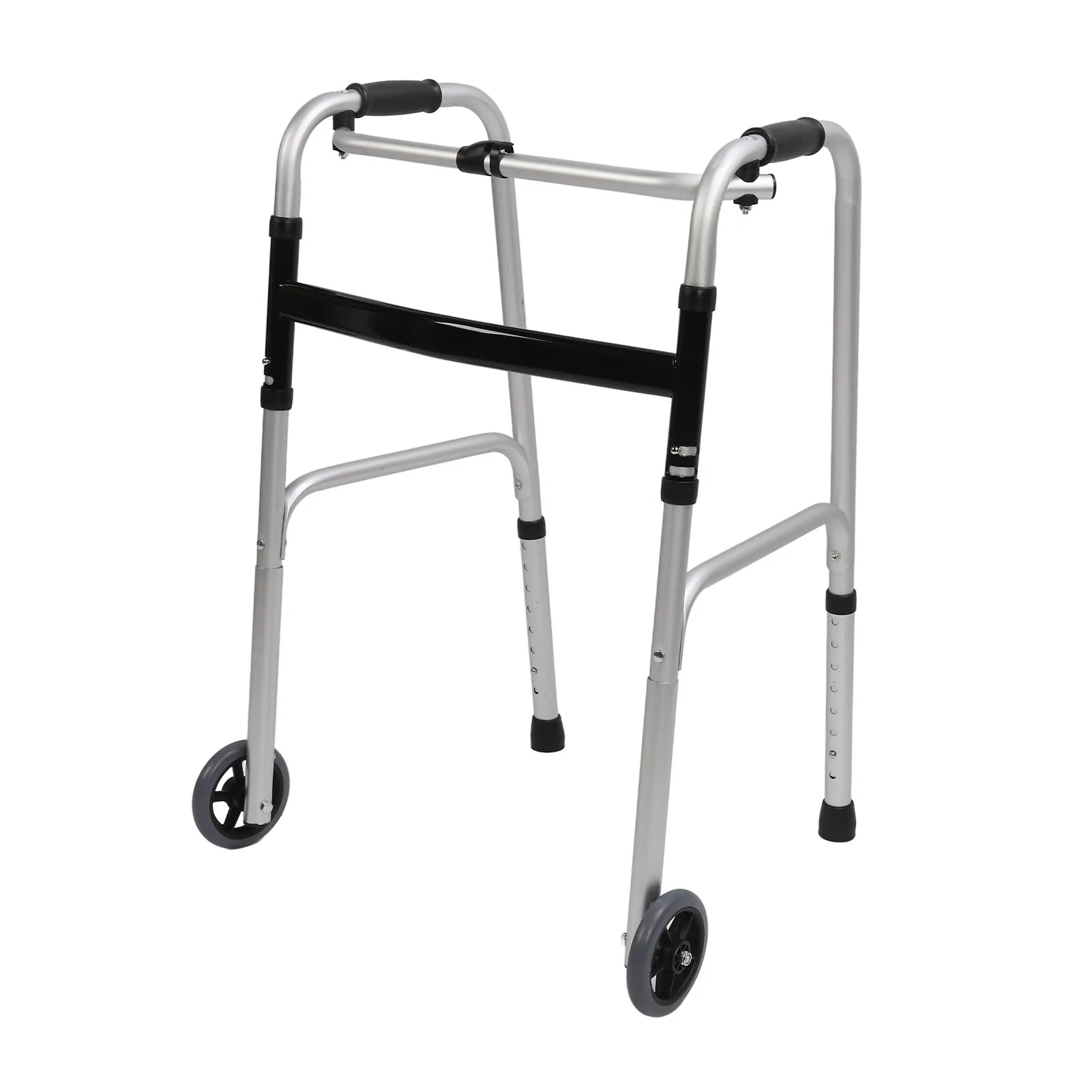 2Pcs Walker Wheels Replacement Adjustable for The Elderly Disabled Accessories Aluminum Alloy Legs