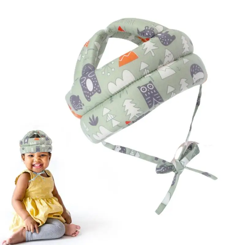 Head Protector For Baby Crawling Adjustable No Bumps Child Safety Headguard Hat Baby Protective Cap Baby Safety Headguard Baby