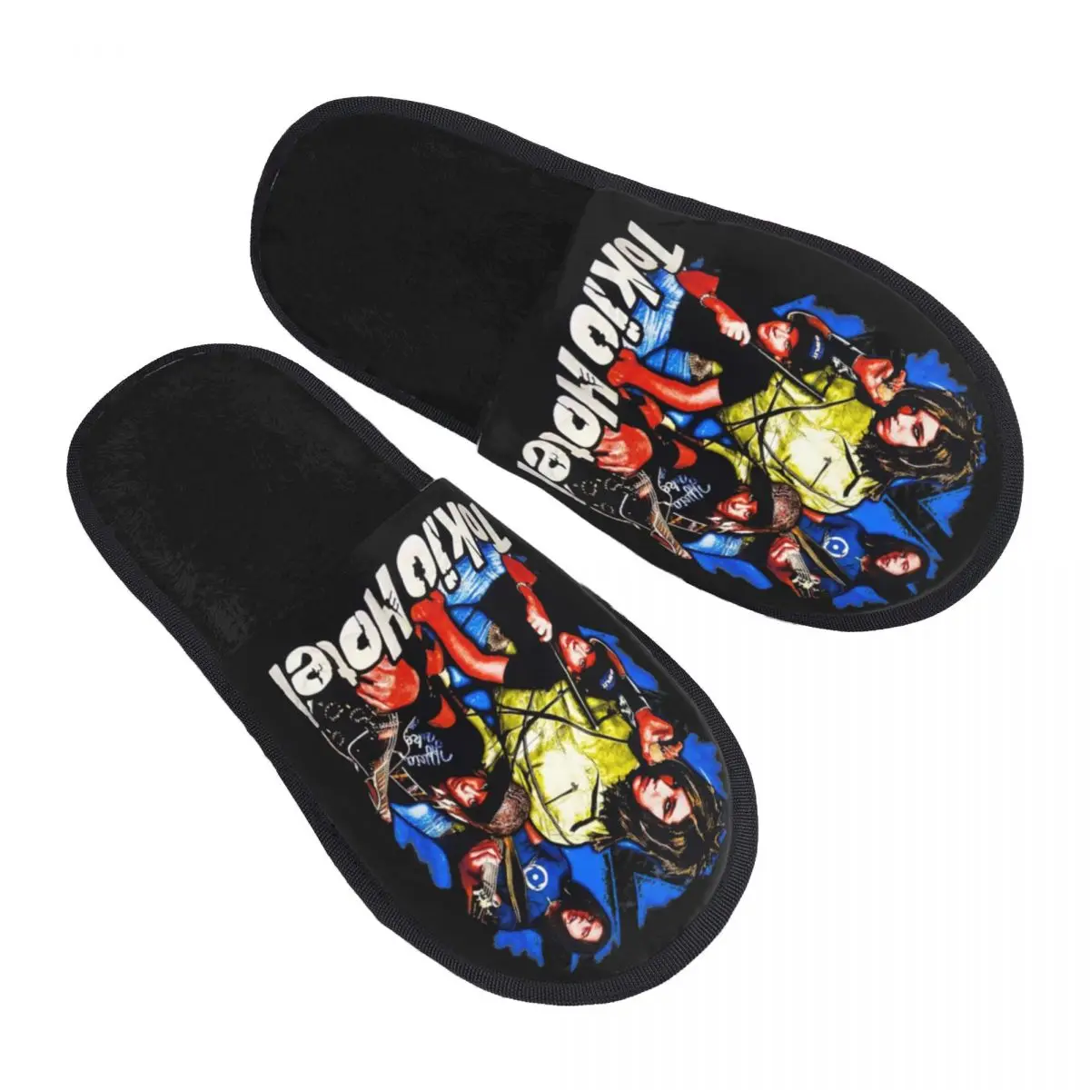 Tokio Hotel Guest Slippers for Bathroom Women Custom Print Rock Band German House Slipper