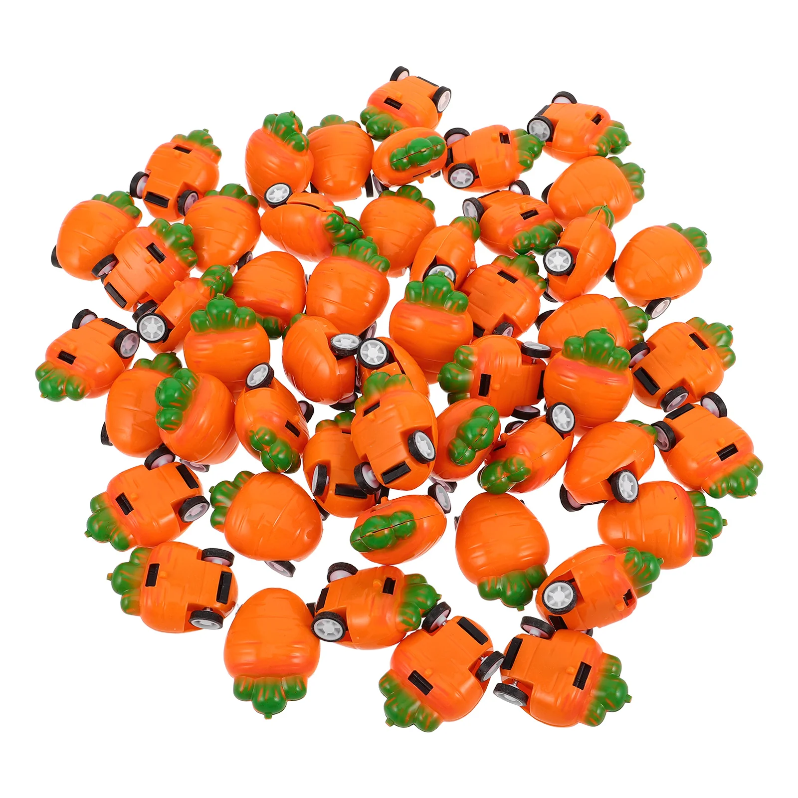 50 stuks Pull Back Mini Creatieve Paaseierenmandvullers Leuke wrijvingsaangedreven kleine bulkauto's Kinderfeestje Gunst Racing