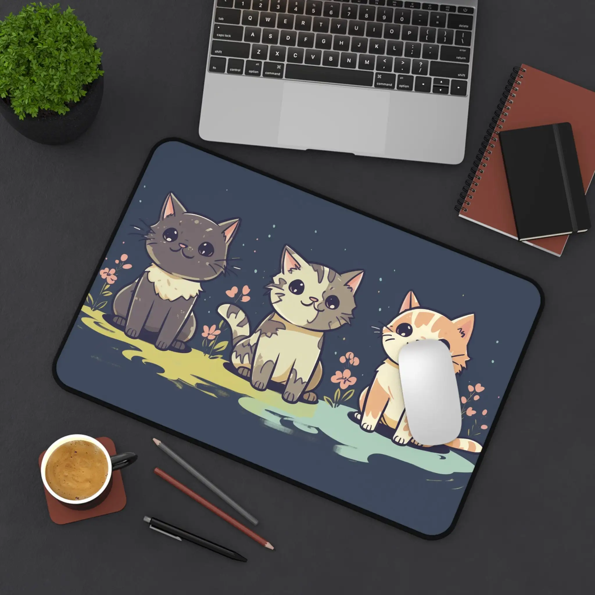 

Cute Kitten Mouse Pad,XXL Cat Theme Desk Mat, Non-slip Waterproof Mouse Pad, Office Decoration, Perfect Gift for Friends