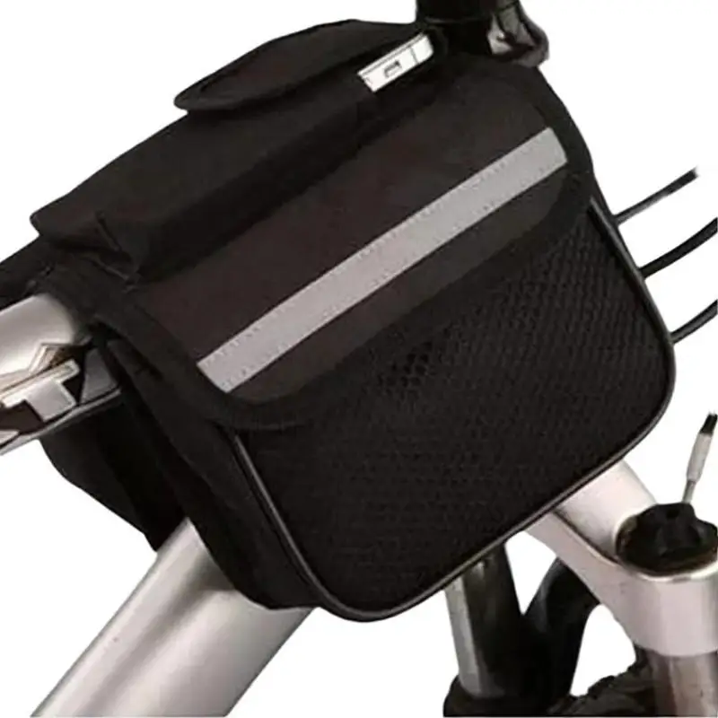 Bicycle Rainproof Front Frame Tube Bag Bike Double Shape Bag Mountain Bike Cycling Accessories Large Capacity Cycling Bag