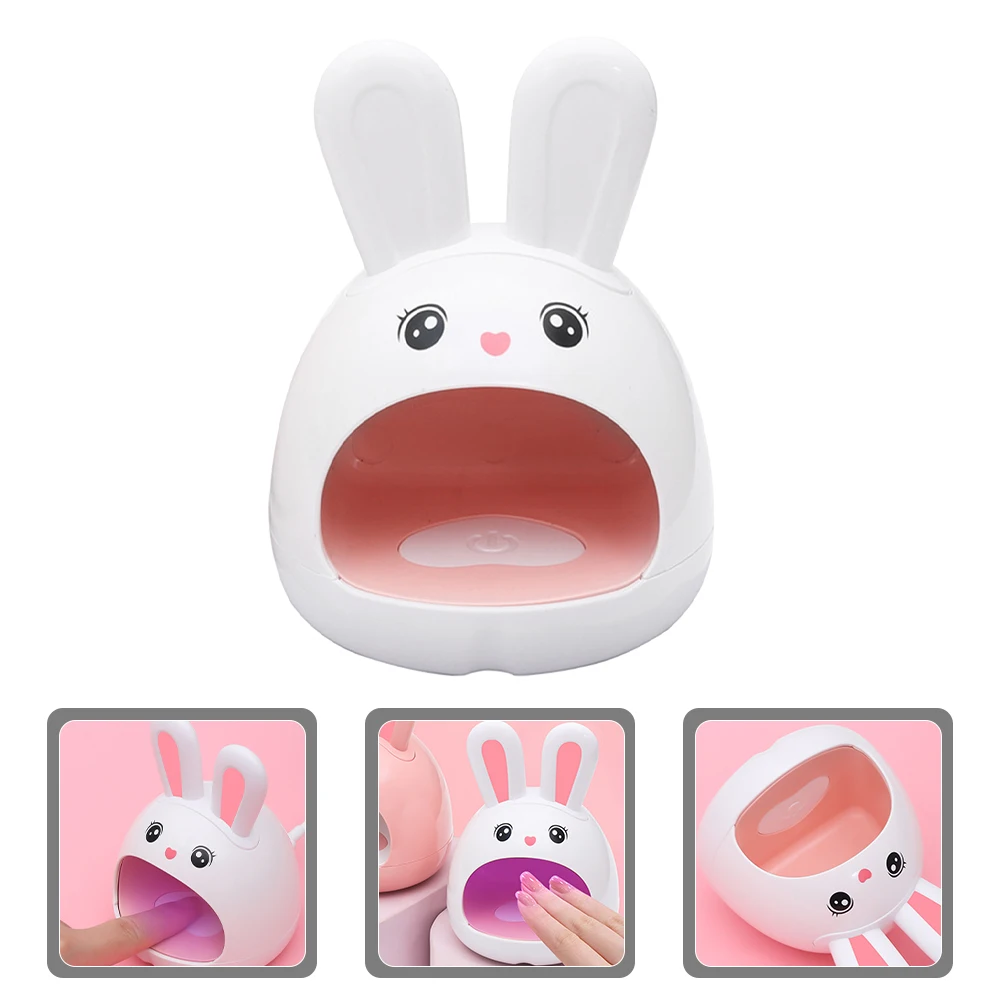أرنب صغير LED مصباح للأظافر هلام التجفيف السريع الأشعة فوق البنفسجية ضوء مسمار الفن مانيكير علاج أداة مجفف سريع آمن مادة ABS