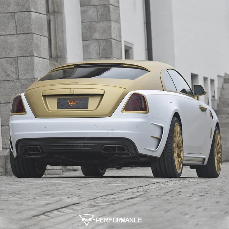 Dry Carbon Fiber M Style Car Front Rear Bumper Grilles Side Fenders Side Skirts Body Kit for Rolls Royce Wraith Modified Car Kit