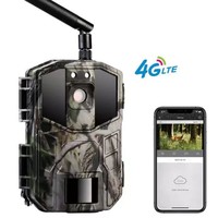 SunGusoutdoors Hunting Trail Camera with Live Video APP, Wireless GSM, Wildlife Photo Traps, 14MP, 4G LTE, Cloud APP, 2.7K