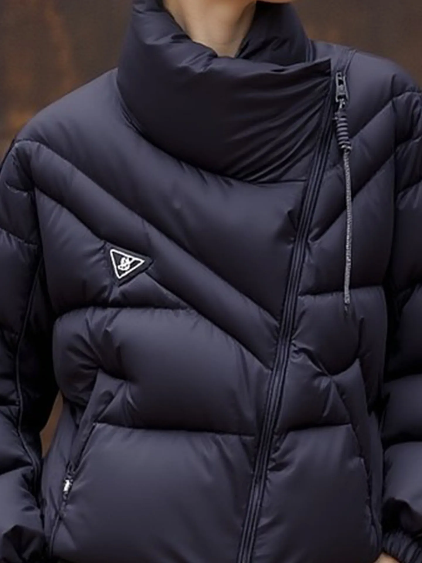 Sli ort Puffer Jaet mujer Bla espuma abajo abrigo invierno Thi prendas de vestir exteriores coreano Sle Commute Faion cálido largo Sve