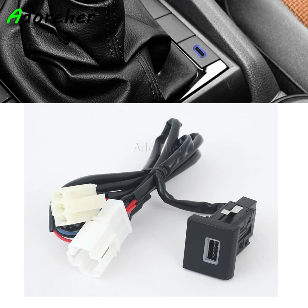 

For Volkswagen Amarok 2011-2022 Car quick charging charging QC3.0 USB phone Socket interface adapter accessories