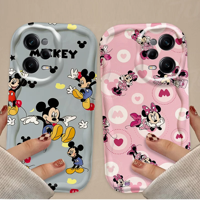 حالة ديزني موجة تبو ل شاومي ريدمي نوت ، ميكي وميني ماوس ، توربو 3 ، 4G ، 5G ، 12S ، 11S ، 12S ، 11S ، 11S ، 10S ، 9 ، 9S ، 8 ، 13C ، 12C ، 10C