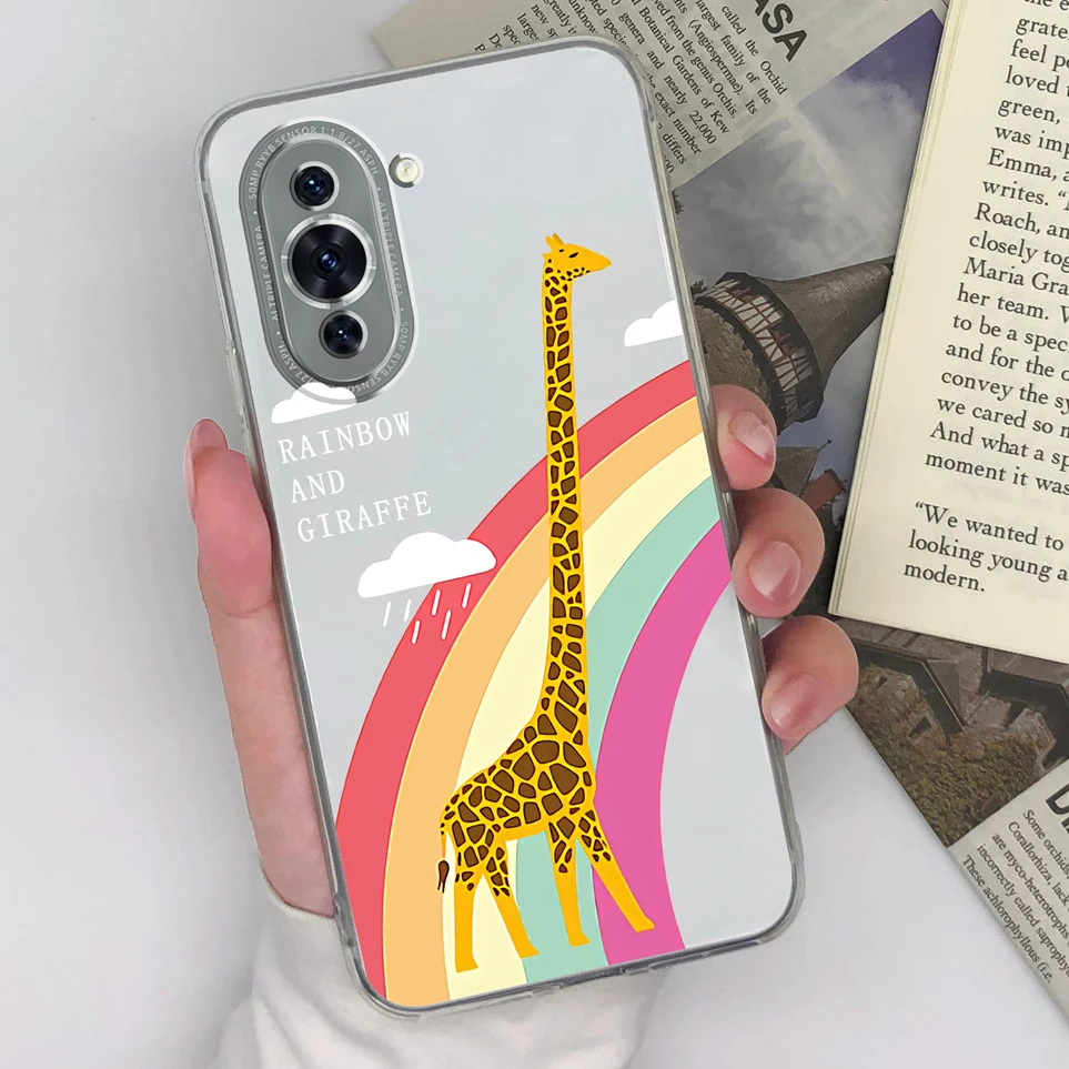 Popularne etui dla Huawei nova 10 SE 10 10 Pro Cow Print Coque silikonowe miękkie TPU odporne na wstrząsy Funda dla nova10 10 + 10SE zderzak