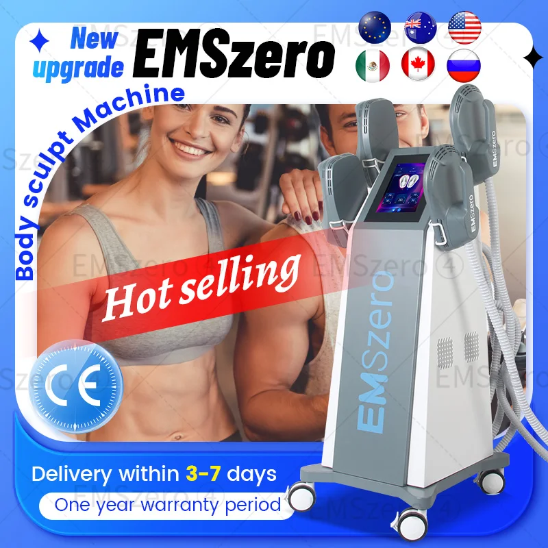 Emszero Pro ems body sculpting machine 15Tesla Profession RF slimming machine Neo HI-EMT shaping Build muscles 6500w Device New