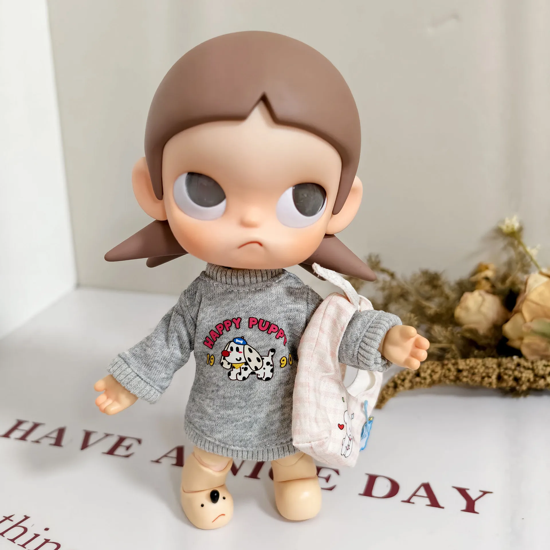 ملابس POPMART 20 سنتيمتر Zsiga ملابس دمى "مكان الخيط" مجموعة قبعات بقلنسوة كرتونية-1/8 ملابس BJD مفصلية لأخت غازي #4