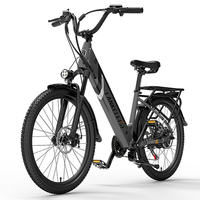 LANKELEISI Electric Bicycle 48V 14.5Ah 500W 24*2.4 Inch Tire Lithium Battery Aldult Aluminum Alloy Electric Bike ES500Pro