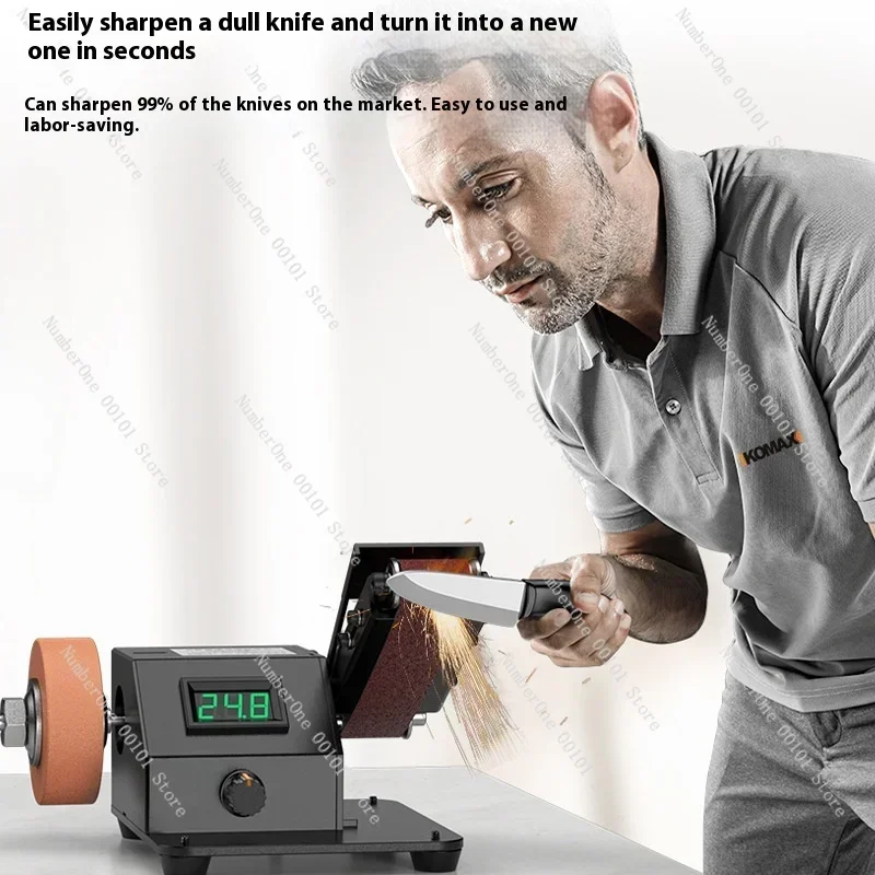 Electric belt grinder, knife sharpener, knife sharpener, automatic household mini grinding, new type of grinding wheel machine