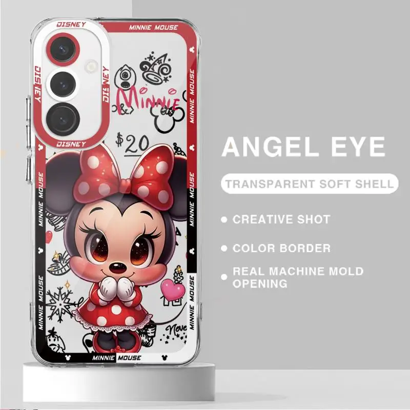 Disney Minnie Mouse AI Phone Case for Samsung Galaxy A13 A14 A15 A23 A24 A25 A33 A34 A53 A54 A73 A35 A55 4G 5G Soft Cases image 2