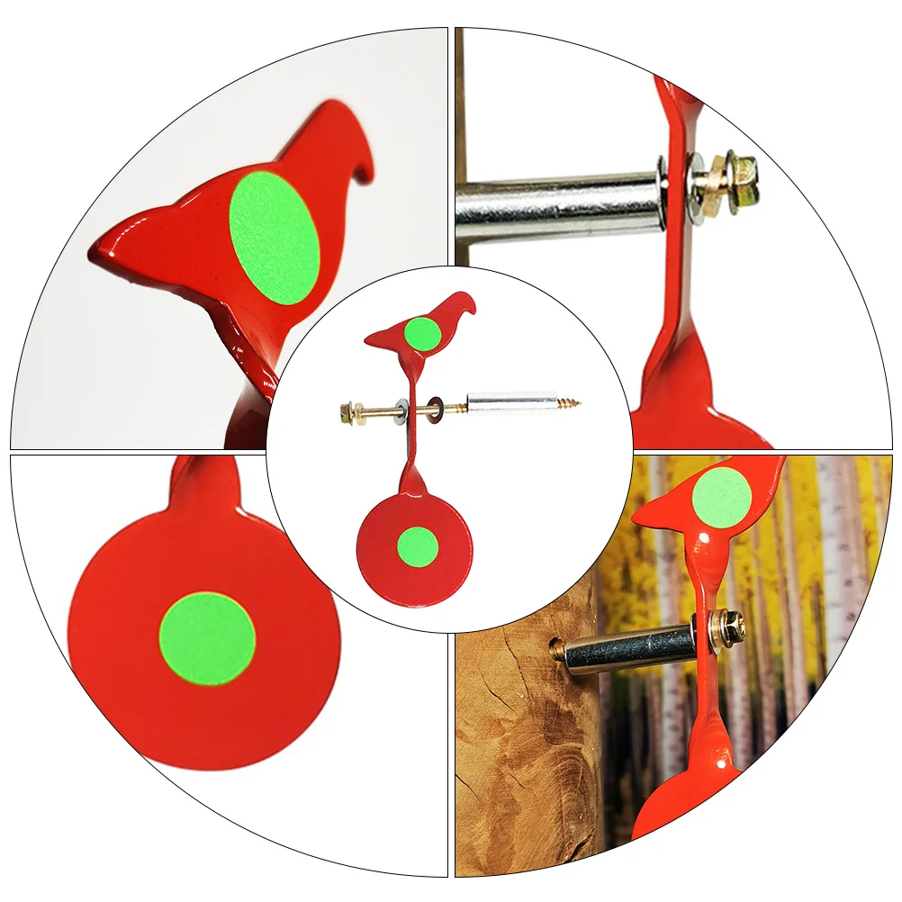 شجرة معلقة على شكل هدف إطلاق النار مصنوعة من سبيكة قوية لمستلزمات الممارسة وأهداف مثبتة على شجرة السبائك #2