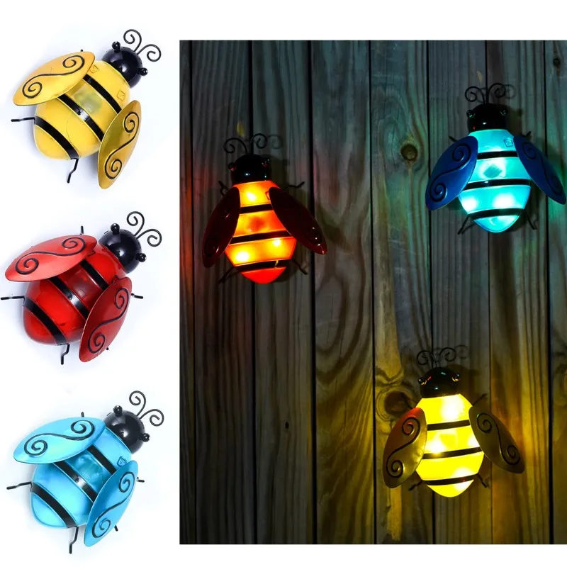 Lampe Coccinelle à Massage Solaire en Fer Forgé, Luminaire Décoratif d'Extérieur en Forme d'Animal Mignon, Idéal pour un Jardin ou un Paysage, Nouveau Produit, 2023