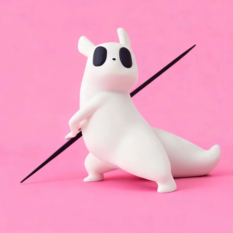 3D Printing Rain World Slug Cat Toy Finished Model High Value Kitten Model Desktop Decoration Gift