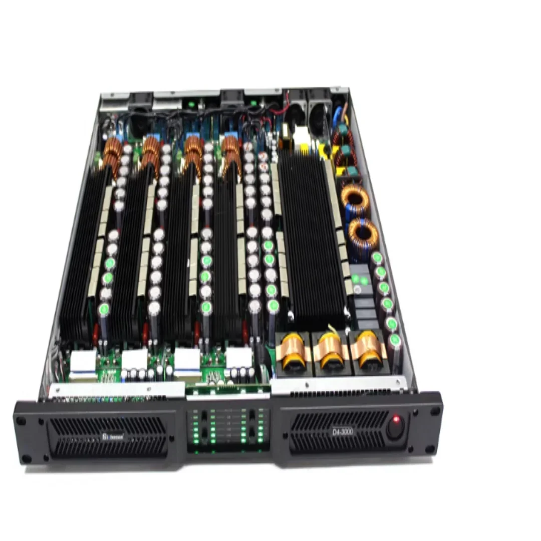 D4-3000 Performance Super Power Professional Four Channel Pure Rear Stage Linear Array Digital Subwoofer Amplifier Power
