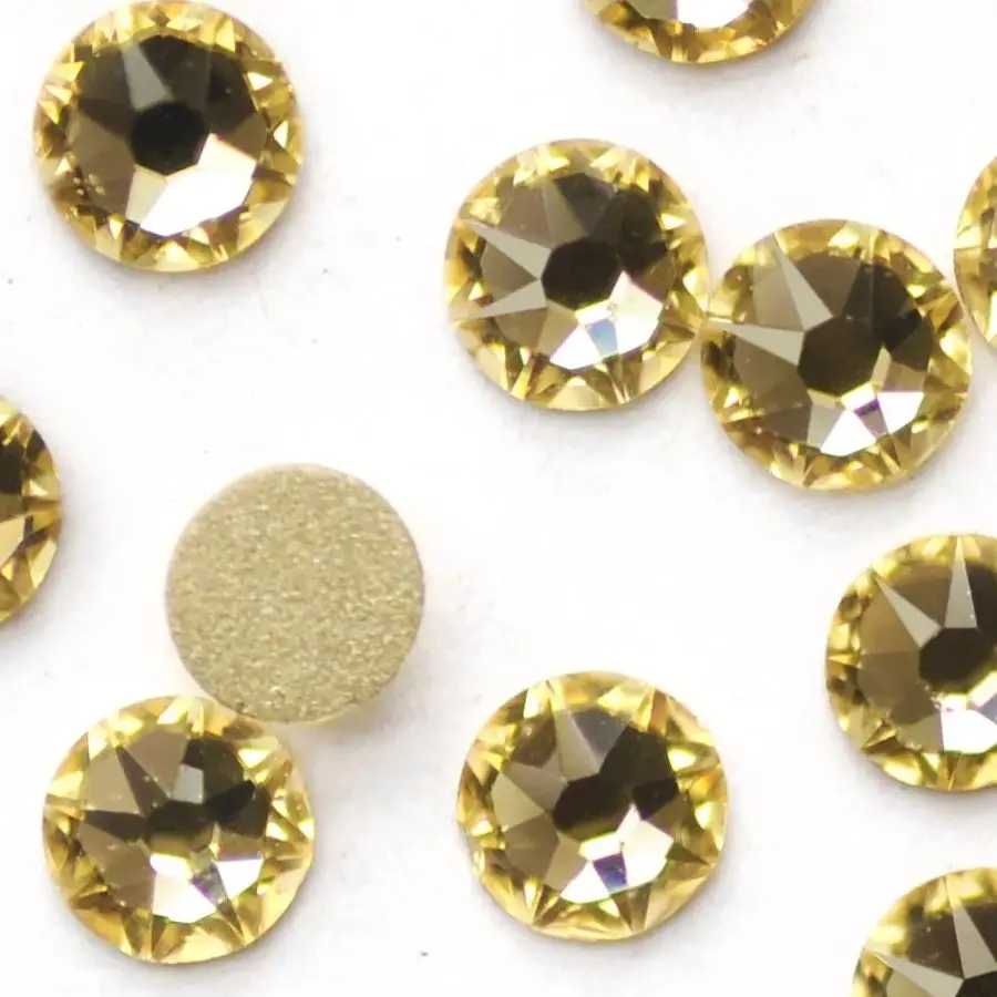 

New 6A Jonquil 8 Big 8 Small Non HotFix Rhinestones Flatback Rhinestones Glitter Strass For Nail Parts Garment Decoration