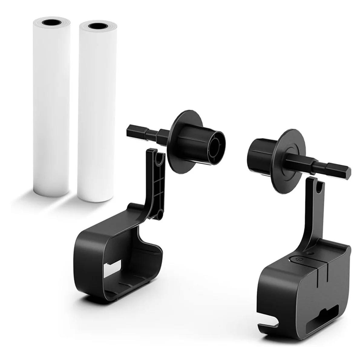 

A69F-M08F Держатель принтера и 2 рулона термобумаги с буквами США 8,5x11 дюймов, аксессуары для настольных принтеров для путешествий, дома