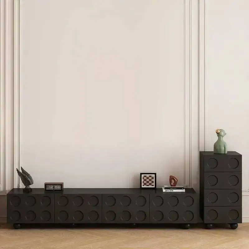 High Black End Tv Stands Living Room Display Storage Universal Modern Tv Table Creativity Designer Nordic Archivadores Furniture
