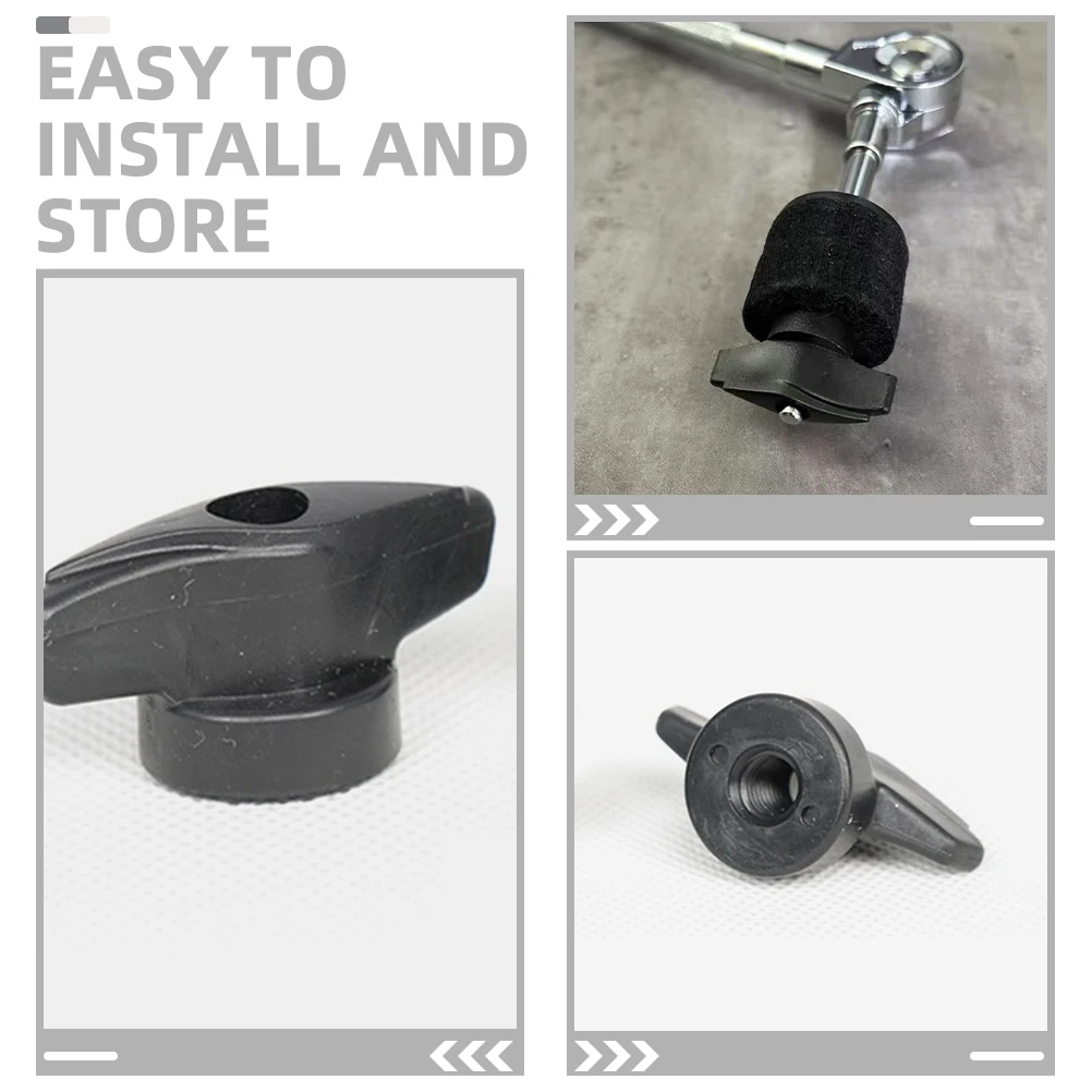 

10pcs Hand Tightening Screws Durable Cymbal Nuts For Drum Replacement Reusable Drum Kit Parts Percussion Accessories