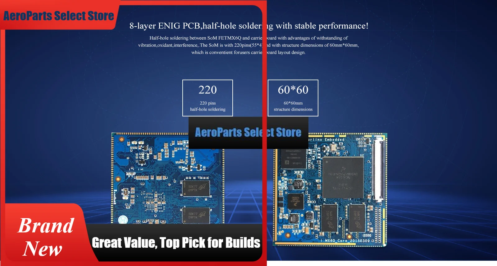 AeroPartsOKMX6DL-S3 Single Board Computer( I.MX6DL SoC) OKMX6DL-S3 Single Board
