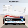 1/2pcs HRB 22.2v 6000mah 6S Lipo 배터리 50C RC 자동차 용 EC5 커넥터 포함 Arrma 몬스터 트럭 RC 헬리콥터 Fpv Drones RC 보트 5