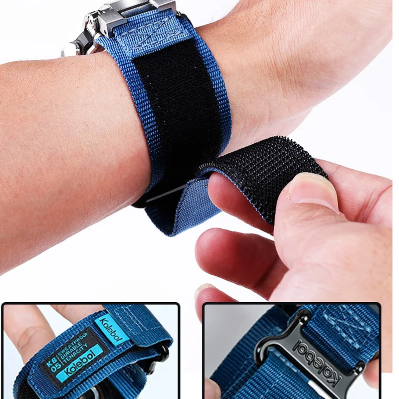 Modified Canvas Wristband For Casio 5544 MTG-B1000 Easy to Paste Wristband Nylon Canvas Watch Strap Men's Bracelet image 3