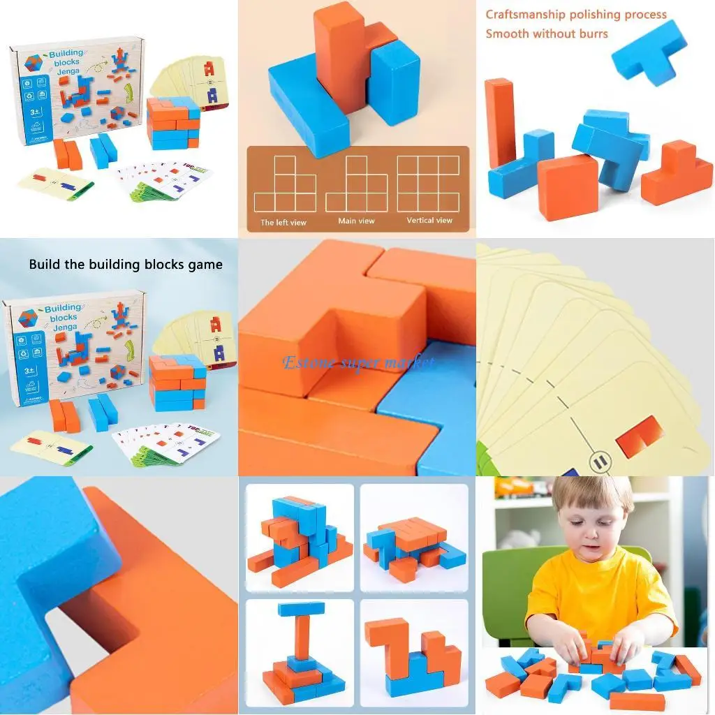 

090B Matching Toy Stacking Block Color Recognition for Infant Early Learning