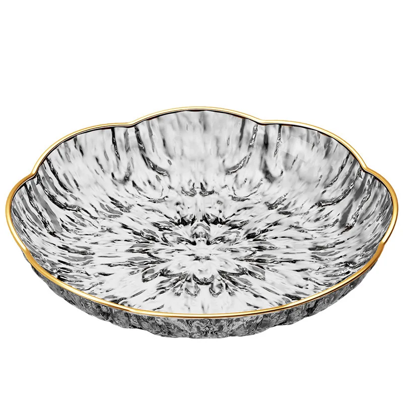 Cross-border light luxury food-grade plastic fruit plate, living room coffee table, household high-value salad bowl