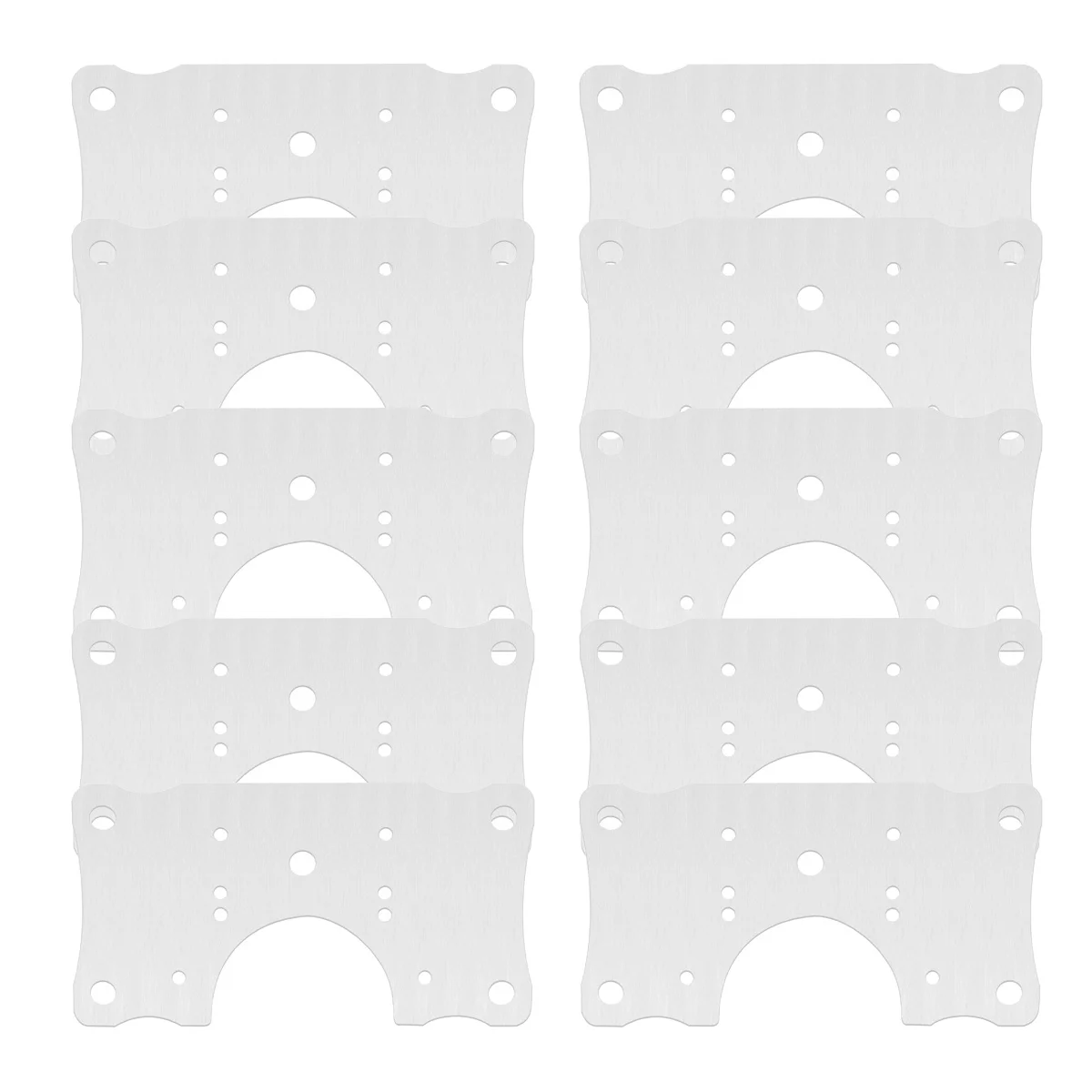 

10 Pcs Cabinet Hinge Repair Plate Stainless Steel Bracket Fixed Mending Kitchen Furniture Door Side Panel Durable Rust Proof