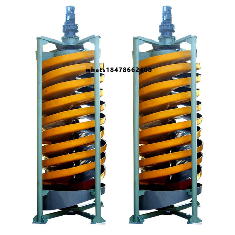Gravity Separator Mini Gold Spiral Chute Concentrator for Antimony Ore