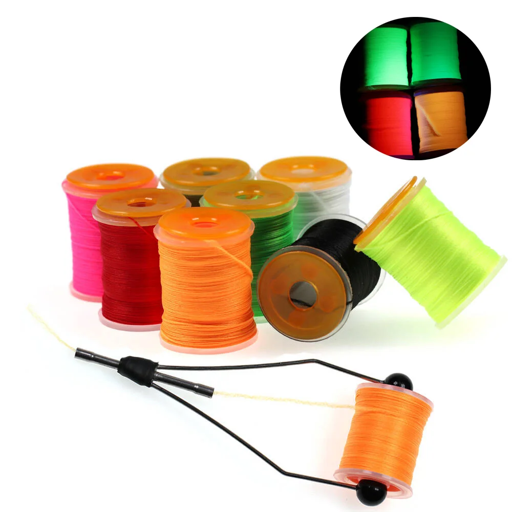 100 Yard 200D UV-Fliegenbindfaden, Premium, stark, langlebig, Fliegenbindfaden für Salzwasser, Lachs, Barsch, Fliegenbindmaterial