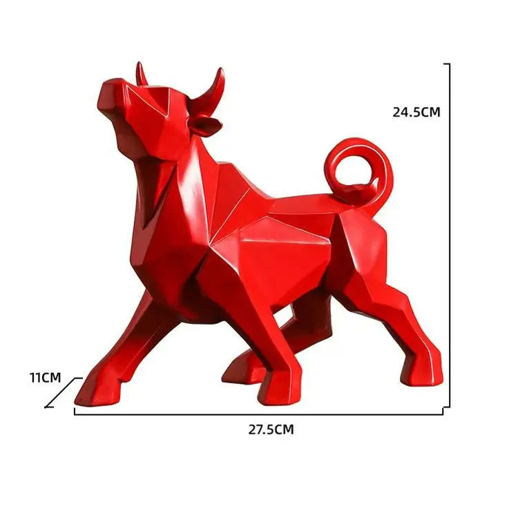 Nordic Resin Bull Statue 6