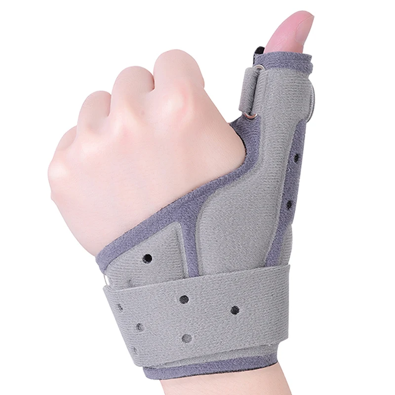 

Thumb Brace Orthosis for Tenosynovitis Sprain Light Breathable Adjustable Wrist Thumb Spica Splint Left and Right Hand