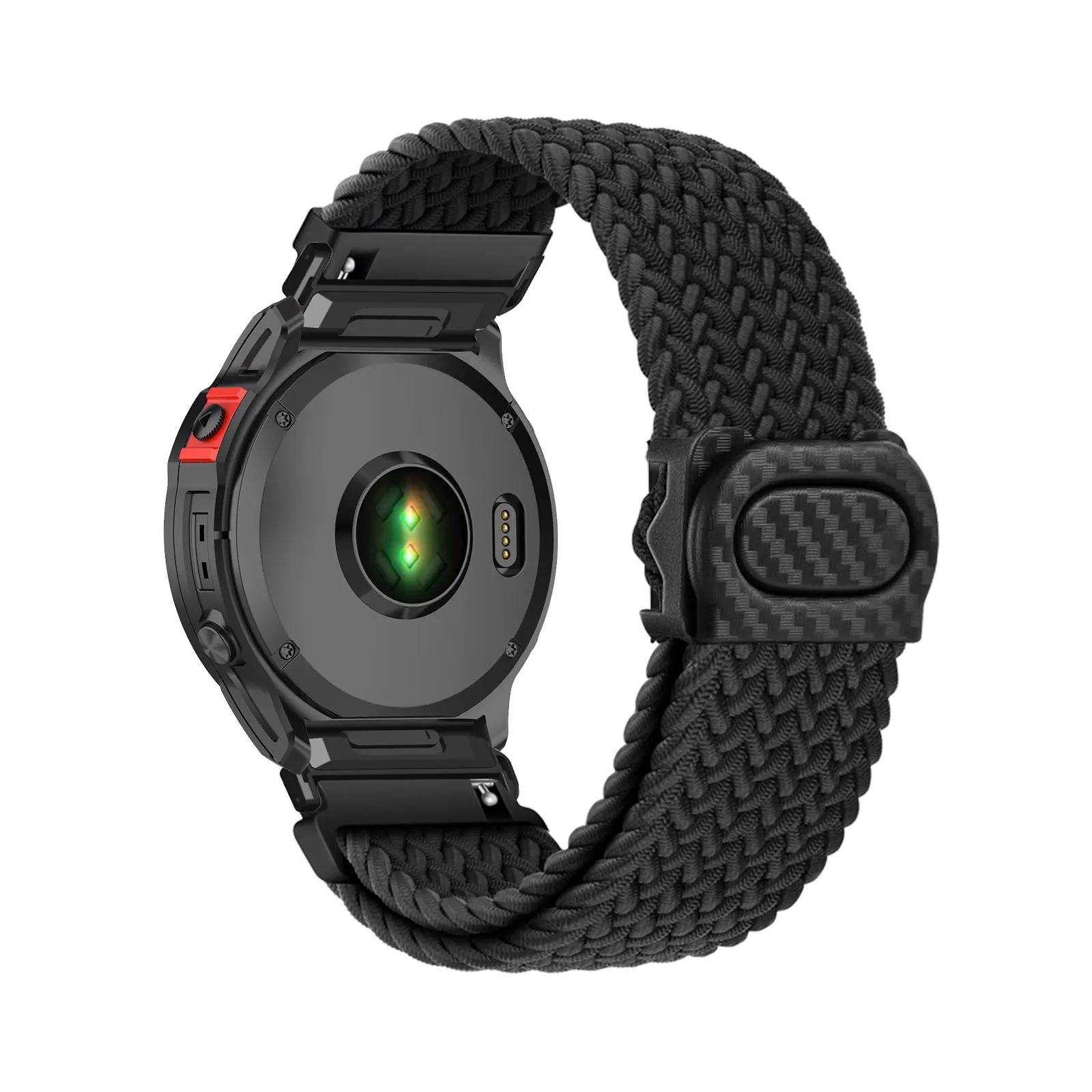 

Elastic Nylon Bands for Garmin Fenix 3 sapphire/Epix Pro 51mm/Epix Pro Gen 2 51mm Band, Plastic Buckle Adjustable Nylon Strap