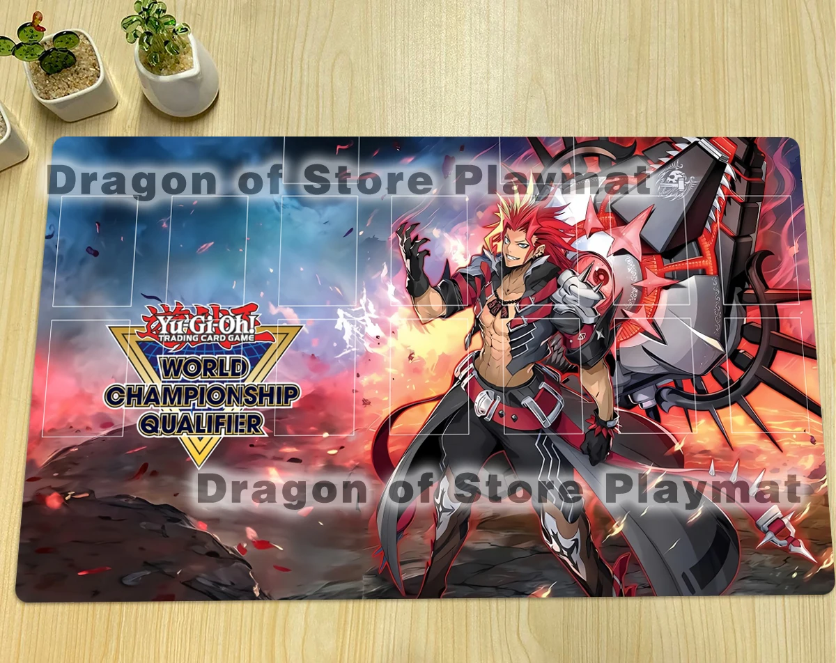 YuGiOh Fiendsmith Engraver Playmat TCG Mata do gry planszowej CCG Trading Card Game Mat Gumowa podkładka pod mysz do gier Darmowa torba 600x350x2mm