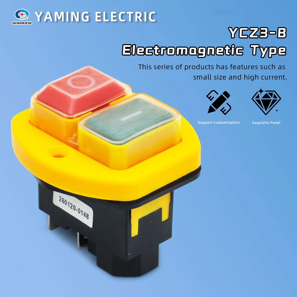 YCZ3-B Electromagnetic Switch With Overload Protection Motor Control Overload Protector For Electric Equipment 16(12)A