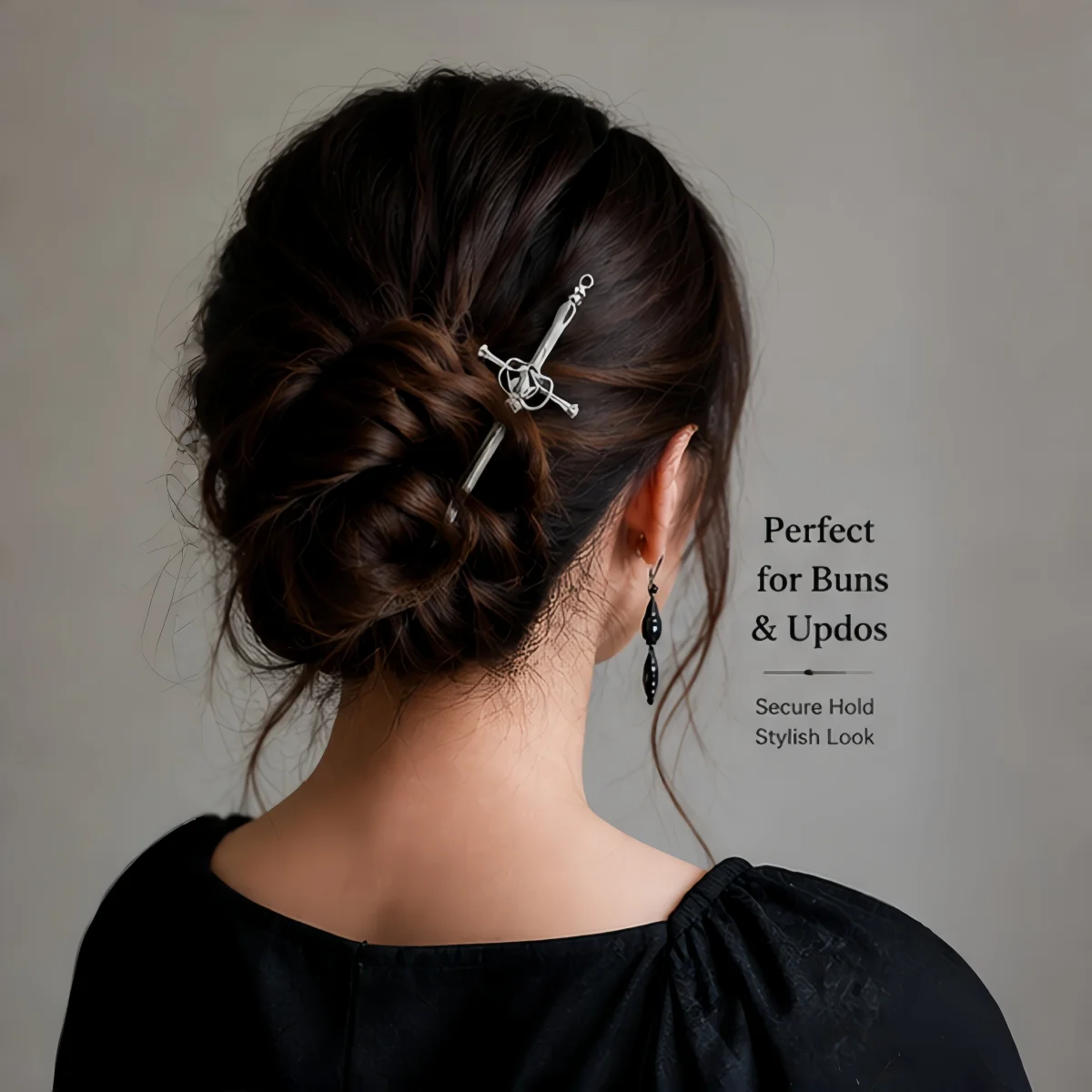 Vintage Sword Hairpin for Women, Metal Hair Stick for Bun Updos, Gothic Cosplay Festival Accessory, Halloween and Christmas Gift