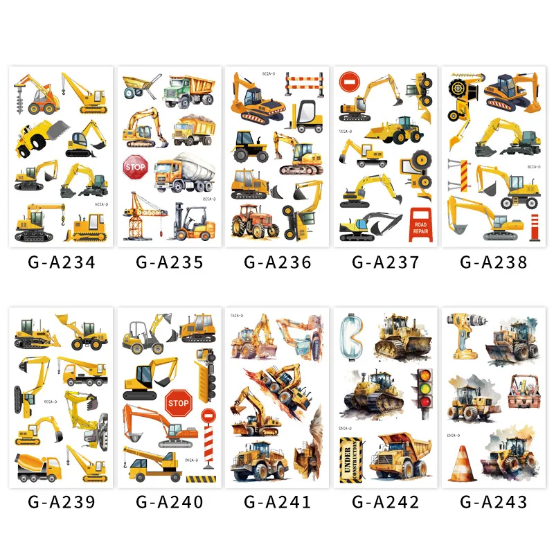 Construction Birthday Decorations Disposable Tableware Happy Birthday Banner Construction Birthday Party Supplies for Kids Boys