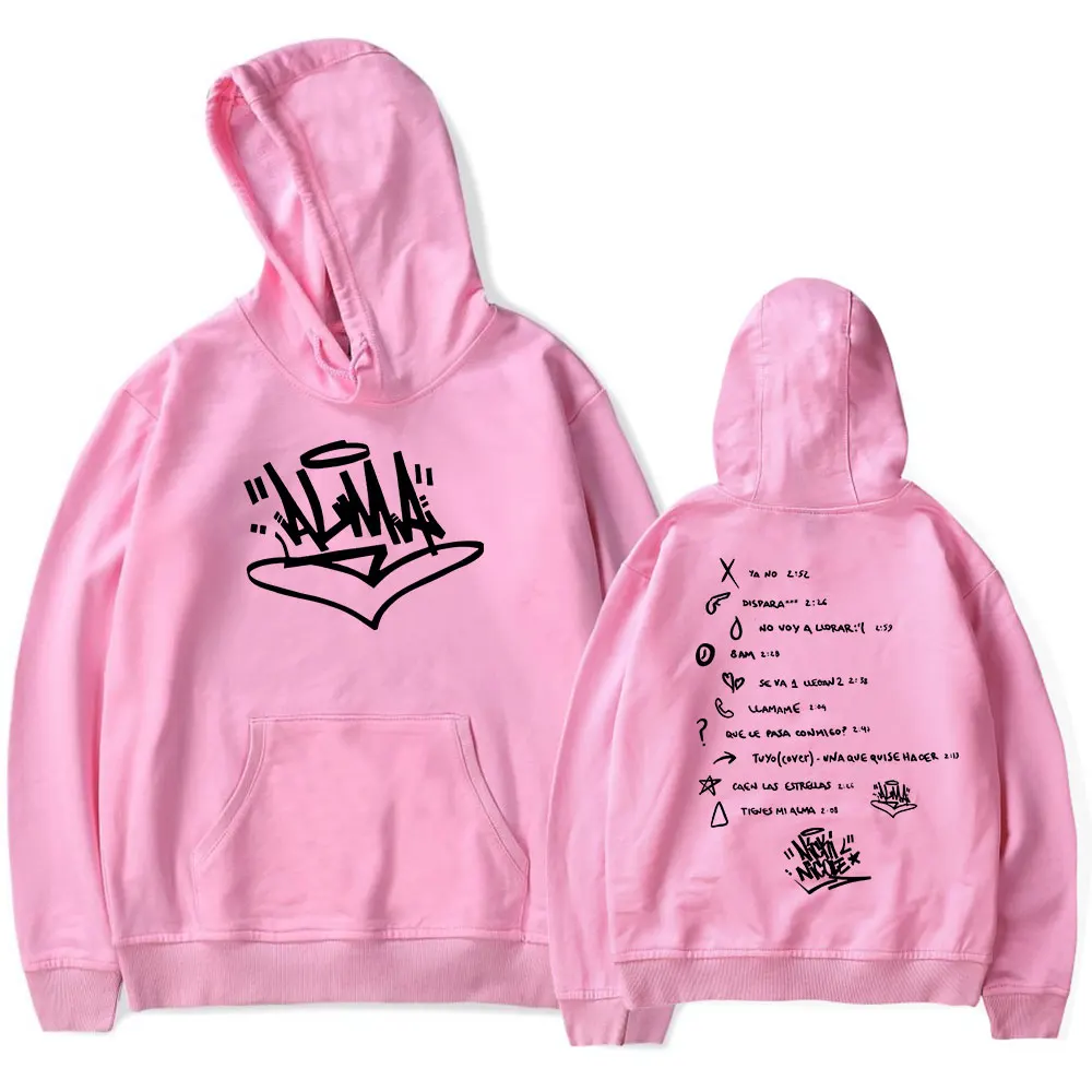 Nicki Nicole ALMA Tour Merch felpe con cappuccio inverno donna/uomo moda Casual Streetwear felpe